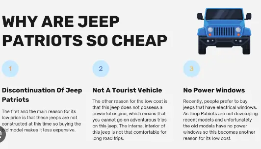 Jeep Patriots are Cheap
